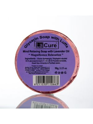 Savon à la glycérine avec luffa; Savon Relaxant à l'Huile de Lavande "Relaxation Magnificence"